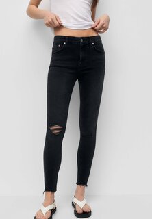 Джинсы Skinny Fit PULL&amp;BEAR, черный