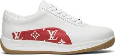 Кроссовки Supreme x Louis Vuitton Monogram Red, белый