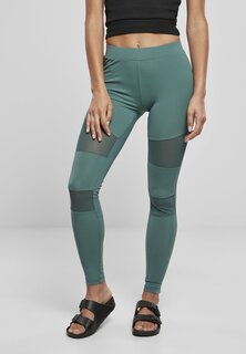 Леггинсы Urban Classics Ladies Tech Mesh Leggings, сине-зеленый