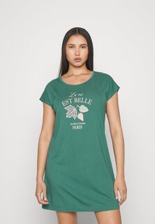 Ночная рубашка LASCANA, темно-зеленый