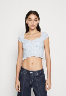 Футболка с принтом Hollister Co., синий