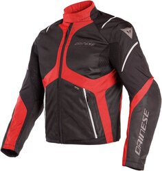 Dainese Sauris D-Dry Текстильная куртка мотоцикла, черный/красный