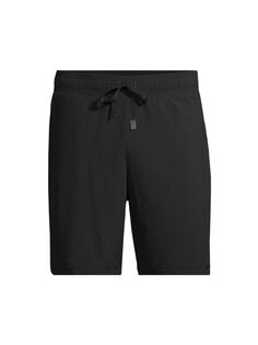 7-дюймовые флисовые шорты Unity 2-в-1 Alo Yoga, черный