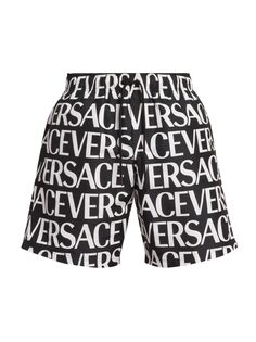 Плавки с логотипом Versace, черный