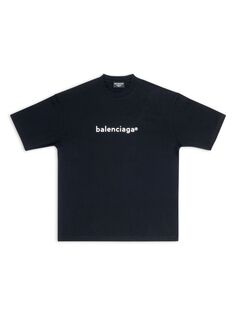 Новая футболка Copyright Medium Fit Balenciaga, черный