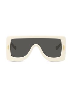 Массивные солнцезащитные очки-маска Anagram 140MM Loewe, слоновая кость