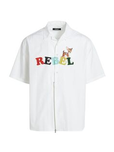 Рубашка Rebel с пуговицами спереди Undercover, белый