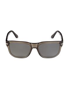 Поляризованные солнцезащитные очки в форме подушки 55 мм Oliver Peoples, серый
