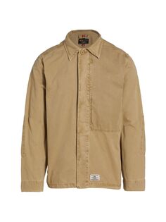 Контрастная куртка-рубашка Alpha Industries, хаки