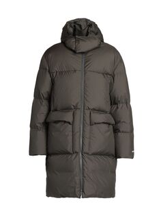 2 Длинное пуховое пальто Moncler 1952 Canvey Moncler Genius, угольный