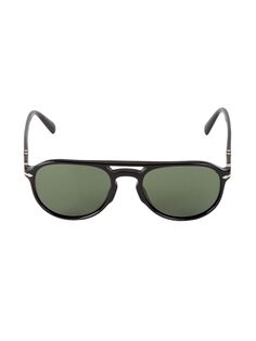 Солнцезащитные очки-авиаторы 52 мм Persol, черный