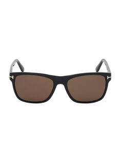 Квадратные солнцезащитные очки Giulio 59 мм Tom Ford, черный