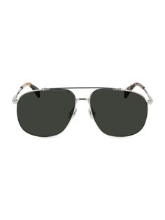Солнцезащитные очки-авиаторы JL 60 мм Lanvin, серебряный