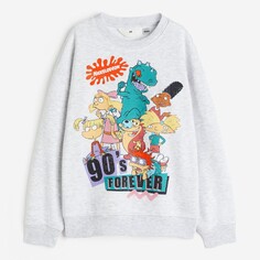 Свитшот H&amp;M Kids Oversized Nickelodeon, серый H&M