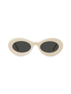 Овальные солнцезащитные очки LOEWE x Paula&apos;s Ibiza 50 мм Loewe, слоновая кость