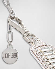 Кристаллический атласный пояс с цепочкой Judith Leiber Couture