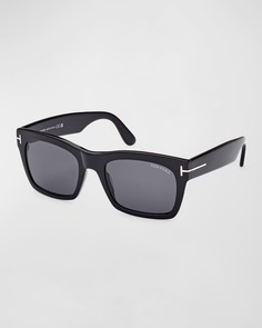 Мужские квадратные солнцезащитные очки NICO-02 из ацетата с Т-образным шарниром TOM FORD