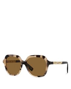 Квадратные солнцезащитные очки Joni, 55 мм Burberry