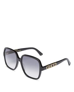 Квадратные солнцезащитные очки, 58 мм Gucci