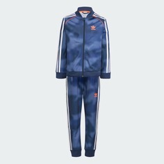 Спортивный костюм Adidas Originals Allover Print Camo SST, 2 предмета, синий/мультиколор