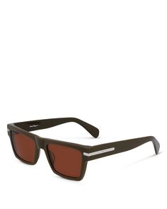 Классические прямоугольные солнцезащитные очки с логотипом, 54 мм Ferragamo