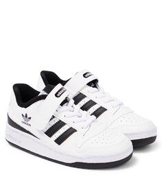 Кеды Forum Low из кожи Adidas Originals, белый