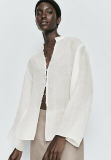 Блуза на пуговицах Massimo Dutti, белый