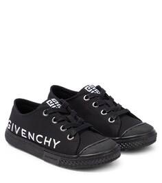 Кожаные кроссовки Givenchy Kids, черный