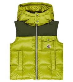 Ost пуховый жилет Moncler Enfant, зеленый