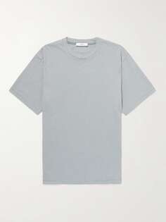 Полосатая футболка из хлопкового джерси Mr P., серый