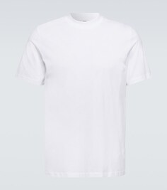 Хлопковая футболка Jil Sander, белый
