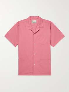 Рубашка Traveller Camp-Collar из смесового хлопка и поплина BATHER, розовый