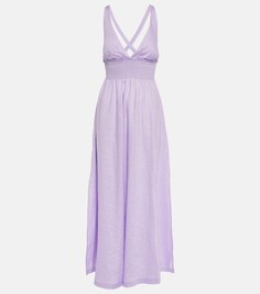 Льняное платье макси Lake Garda HEIDI KLEIN, фиолетовый