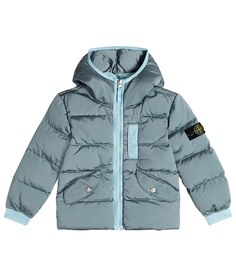 Пуховик Stone Island Junior, синий