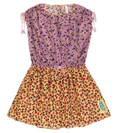 Платье Ziggy с цветочным принтом Zimmermann Kids, разноцветный