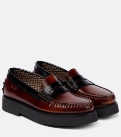 Кожаные лоферы на платформе Tod&apos;s, красный Tod’S