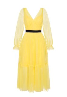 Коктейльное платье Swing Fashion, желтый