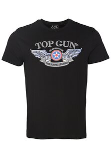 Футболка с принтом TOP GUN, черный