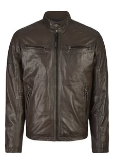 Кожаная куртка Daniel Hechter, коричневый