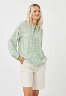 Блузка Minimum с завязками на шее, зеленый