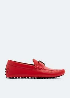 Лоферы TOD&apos;S Timeless Gommino driving loafers, красный Tod’S