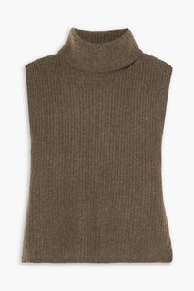 Кашемировый свитер с высоким воротником в рубчик ARCH4, грибной