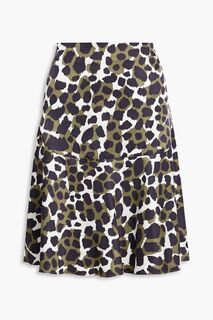 Тканая юбка Leela с леопардовым принтом BY MALENE BIRGER, зеленый