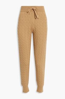 Спортивные брюки косой вязки из смесовой шерсти DEREK LAM 10 CROSBY, песочный