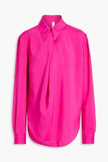 Блузка Lamir из крепа с драпировкой PETAR PETROV, розовый