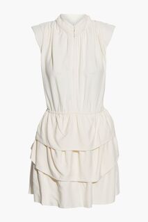 Многослойное жаккардовое платье мини Calcie IRO, экру