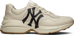 Кроссовки Gucci Rhyton Leather Sneaker NY Yankees, белый