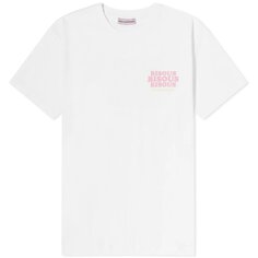 Футболка Bisous Skateboards Grease Unisex, белый