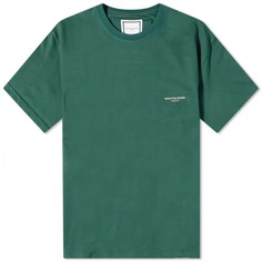 Футболка Wooyoungmi Box Logo, зеленый