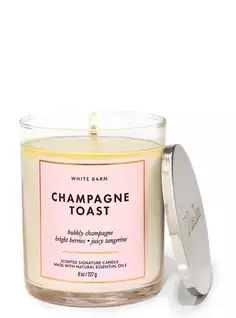 Фирменная свеча с одним фитилем Champagne Toast, 8 oz / 227 g, Bath and Body Works